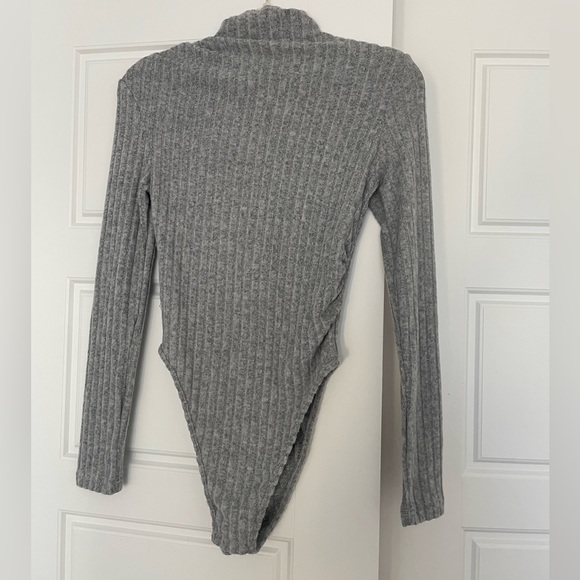 Two Mock Neck Ribbed Bodysuits! XS - Picture 2 of 7